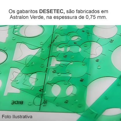 Imagem de Gabarito Sanitários 21,5 X 15 Cm com Escalas Mod 4373 Trident