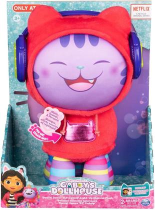 Imagem de Gabby Dollhouse Pelúcia Dj Risonho Catnip 28cm Som E Luz