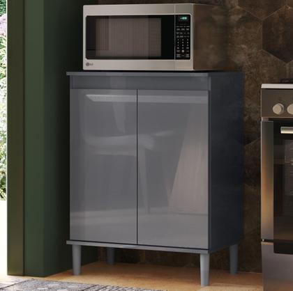 Imagem de Gabinete Armario Armarinho Cozinha Lavanderia Multiuso Cinza - EJ