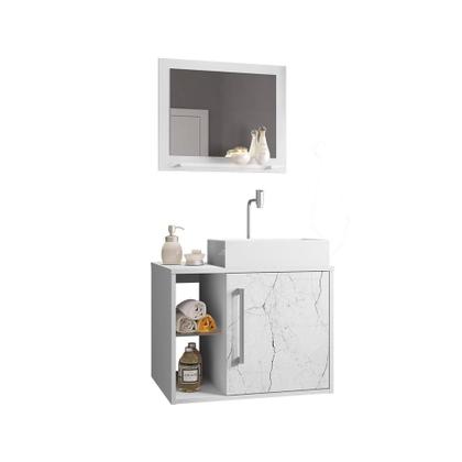 Imagem de Gabinete Armário Banheiro Nilo Com Pia