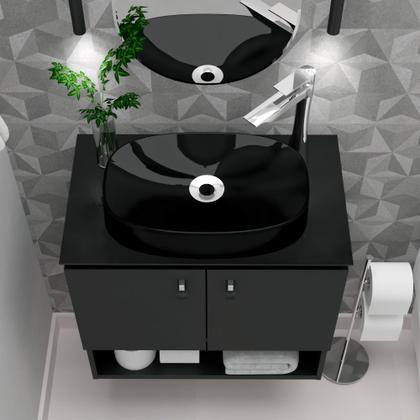 Imagem de Gabinete Armário Para Banheiro Aço 60x36 Zeus Com Cuba De Apoio