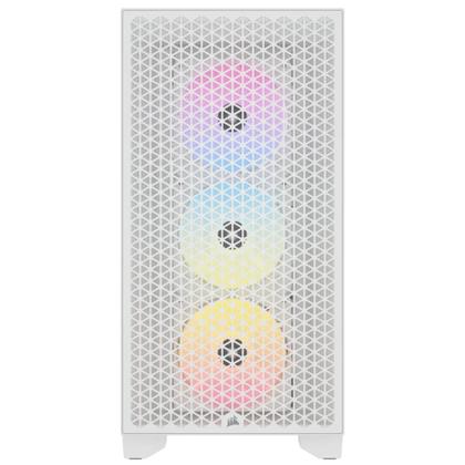 Imagem de Gabinete Corsair 3000D Lateral de Vidro Temperado Airflow RGB Branco - CC-9011256-WW
