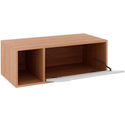 Imagem de Gabinete De Banheiro 80 Cm Com 1 Porta E Nicho Amêndoa/branco