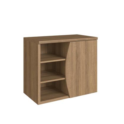 Imagem de Gabinete de Banheiro Suspenso 70cm Laura com 1 Porta e 2 Prateleira sem Cuba