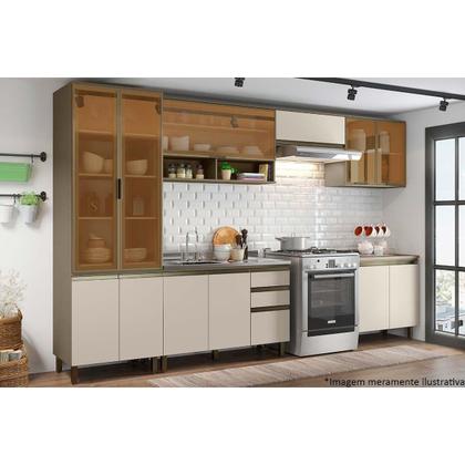 Imagem de Gabinete de Cozinha Modulado Balcão Connect c/2 Portas s/Tampo 80x52x81cm Off White - Henn