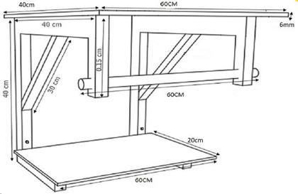 Imagem de Gabinete de vidro para banheiro 60cm ap slim marmorizado