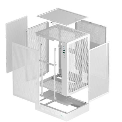 Imagem de Gabinete Deepcool Ch170 Digital Mini Itx Vertical Branco