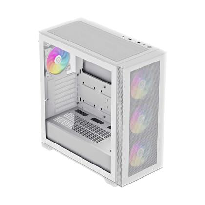 Imagem de Gabinete Gamemax Mid Tower E-atx Vidro Quest Branco 3 Fans