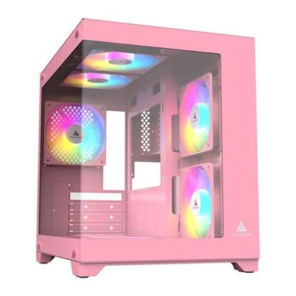 Imagem de Gabinete Gamer Acegeek Vacancy L375, Mid-Tower, Lateral de Vidro, Rosa, AG-VACANCY-L375-PK