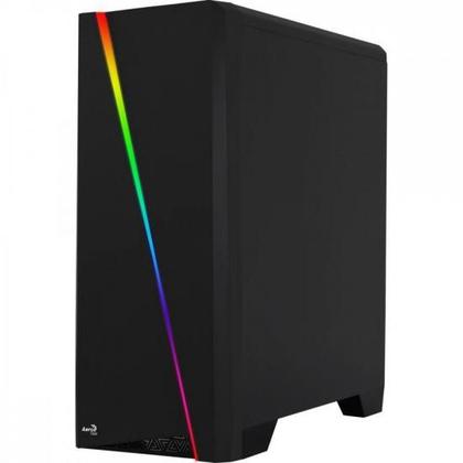 Imagem de Gabinete Gamer Aerocool Cylon Preto RGB Lateral Acrílico