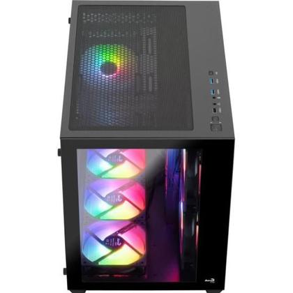 Imagem de Gabinete Gamer Aerocool Dryft Preto Com 6 fans ARGB Lateral Vidro