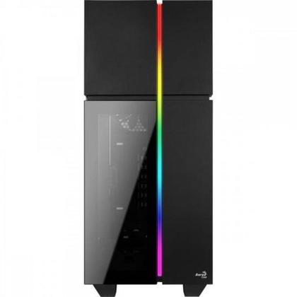 Imagem de Gabinete Gamer Aerocool Playa Preto RGB Lateral Vidro