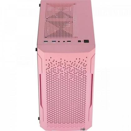 Imagem de Gabinete Gamer Aerocool Trinity Mini Rosa Lateral Vidro