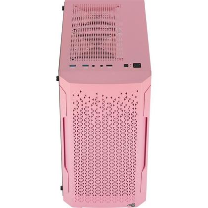 Imagem de Gabinete Gamer Aerocool Trinity Mini Rosa Lateral Vidro