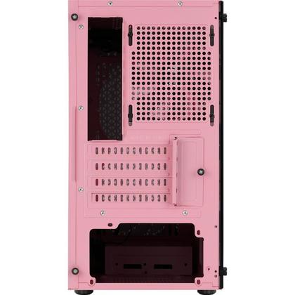 Imagem de Gabinete Gamer Aerocool Trinity Mini Rosa Lateral Vidro