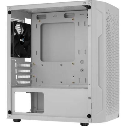 Imagem de Gabinete Gamer Aerocool Trinity Mini Tower Branco Lateral de Vidro Com 1 Fan