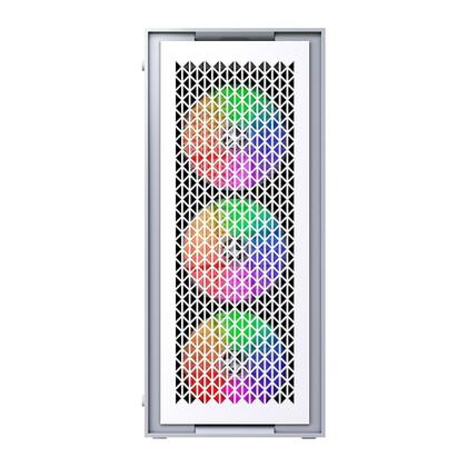 Imagem de Gabinete Gamer Bluecase BG-050 X-frame SE, Mid Tower, 3x Fan ARGB, Lateral em Vidro, Branco e Cinza - BG-050SEWGBX