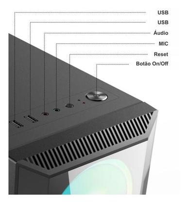 Imagem de Gabinete Gamer BrazilPC Bpc-C3147 Lateral de Vidro Com Garantia