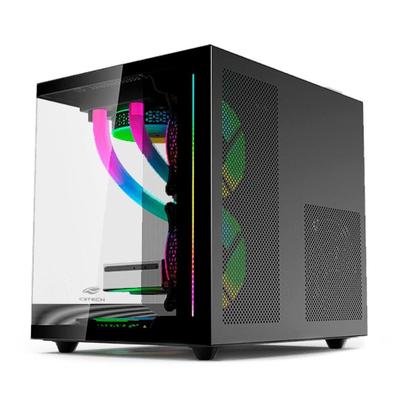 Imagem de Gabinete Gamer C3Tech Gaming Aquarius MT-G810BK, Mini Tower, Micro ATX, Lateral em Vidro Temperado, Sem FANs, Preto - MT-G810BK