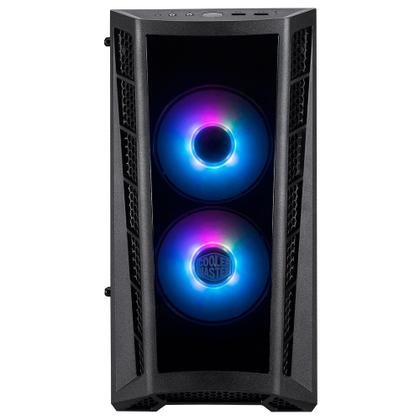 Imagem de Gabinete Gamer Cooler Master MasterBox MB320L ARGB, Mini Tower, ARGB, com FAN, Lateral em Vidro - MCB-B320L-KGNN-S02