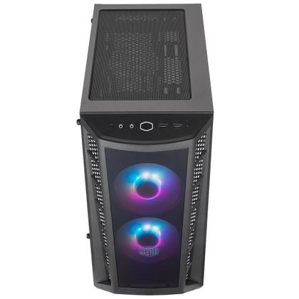 Imagem de Gabinete Gamer Cooler Master MasterBox MB320L ARGB, Mini Tower, ARGB, com FAN, Lateral em Vidro - MCB-B320L-KGNN-S02