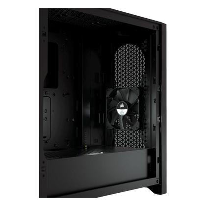 Imagem de Gabinete Gamer Corsair 4000D Airflow, Mid-Tower, ATX, Lateral em Vidro Temperado, Com 2x FAN, Preto - CC-9011200-WW