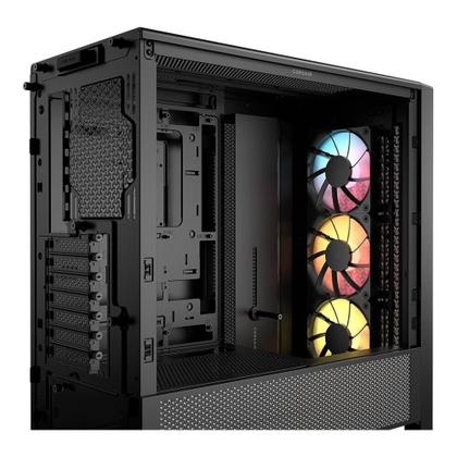 Imagem de Gabinete Gamer Corsair 4000D RS ARGB, Mid Tower, Lateral em Vidro, com 3x Fans RS ARGB, Preto - CC-9011296-WW