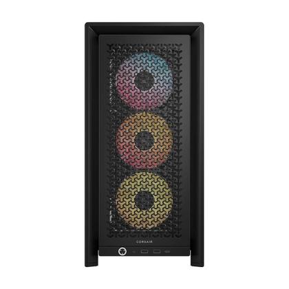 Imagem de Gabinete Gamer Corsair 4000D RS ARGB, Mid Tower, Lateral em Vidro, com 3x Fans RS ARGB, Preto - CC-9011296-WW