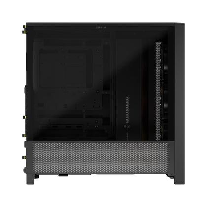 Imagem de Gabinete Gamer Corsair 4000D RS ARGB, Mid Tower, Lateral em Vidro, com 3x Fans RS ARGB, Preto - CC-9011296-WW