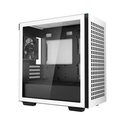 Imagem de Gabinete Gamer Deepcool CH 370, Mid Tower, M-ATX, Lateral em Vidro Temperado, Branco - R-CH370-WHNAM1-G-1