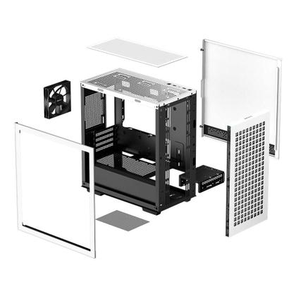 Imagem de Gabinete Gamer Deepcool CH 370, Mid Tower, M-ATX, Lateral em Vidro Temperado, Branco - R-CH370-WHNAM1-G-1