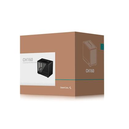Imagem de Gabinete Gamer Deepcool Ch160 Vidro Temperado Mini Itx Preto