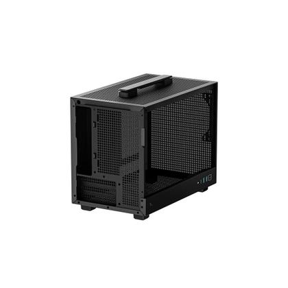 Imagem de Gabinete Gamer Deepcool Ch160 Vidro Temperado Mini Itx Preto