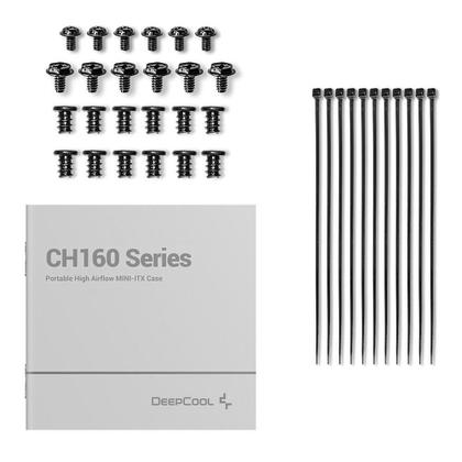 Imagem de Gabinete Gamer Deepcool Ch160 Vidro Temperado Mini Itx Preto