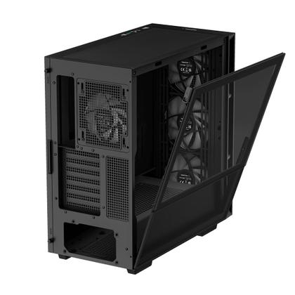 Imagem de Gabinete Gamer DeepCool CH560, Mid Tower, Vidro Temperado, Sem Fonte, Com 4 Fans, ARGB, Preto