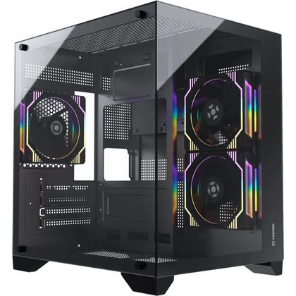 Imagem de Gabinete Gamer Fortrek Clarity Preto Lateral Vidro