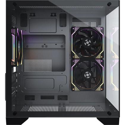 Imagem de Gabinete Gamer Fortrek Clarity Preto Lateral Vidro