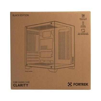 Imagem de Gabinete Gamer Fortrek Clarity Preto Lateral Vidro