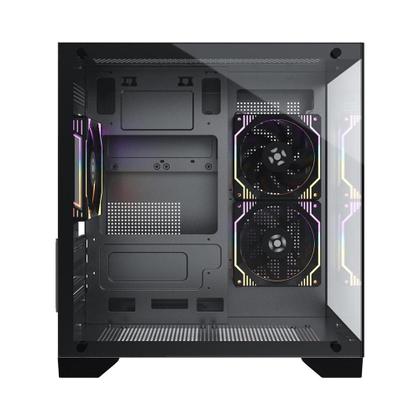 Imagem de Gabinete Gamer Fortrek Clarity Preto Lateral Vidro
