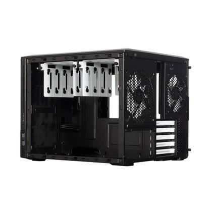 Imagem de Gabinete Gamer Fractal Design Node 804, mATX, Mini Tower, Lateral em vidro, Preto - FD-CA-NODE-804-BL-W