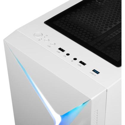 Imagem de Gabinete Gamer Gamdias Argus E4 Elite, Mid Tower, ATX, Lateral em Vidro Temperado, Branco - ARGUS E4 ELITE W