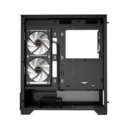 Imagem de Gabinete Gamer Gamdias Atlas M1 3 Fans S/Fonte ARGB MidTower Frental/Latera Vidro Temperado Preto - Atlas M1