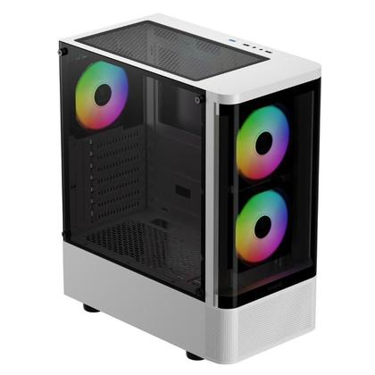 Imagem de Gabinete Gamer Gamdias Talos E3 CG ARGB 3 Fans S/Fonte MidTower Branco - TALOS E3 CG WH