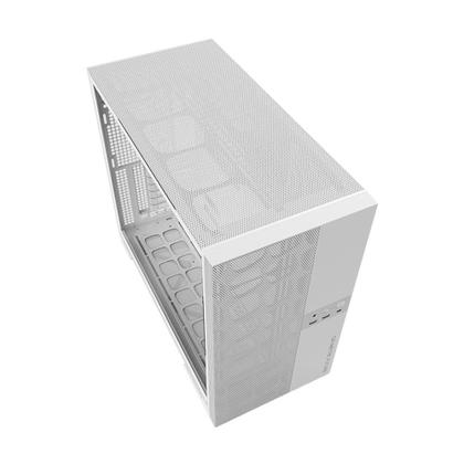 Imagem de Gabinete Gamer Geometric Future Model 5 Vent, Mid Tower, ARGB, ATX, Lateral em Vidro, Mesh Frontal, com 5 Fans, Branco - GEO-M5VF-W