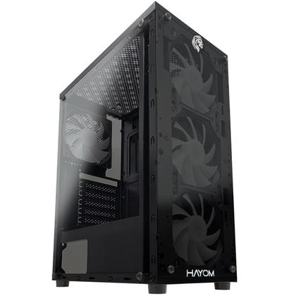 Imagem de Gabinete Gamer Hayom GB1729, USB 3.0, Lateral em Vidro Temperado, 4x Fans RGB