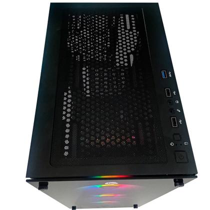 Imagem de Gabinete Gamer HAYOM GB1769, Mid Tower, Lateral em Vidro, 3X Fans, Preto - GB.17.10.69