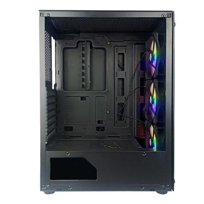 Imagem de Gabinete Gamer HAYOM GB1769, Mid Tower, Lateral em Vidro, 3X Fans, Preto - GB.17.10.69