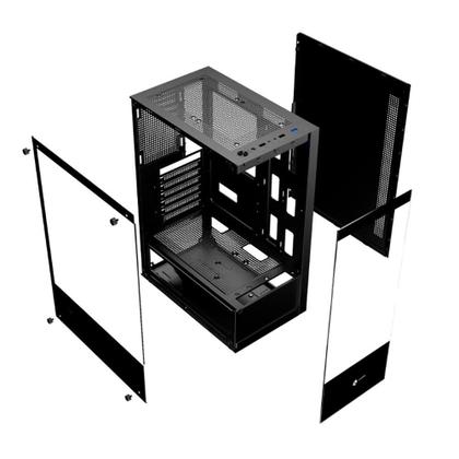 Imagem de Gabinete Gamer Hayom GB1792, Mid Tower, ATX, Lateral e frontal em Vidro Temperado, com Cooler Fan, Preto - GB1792