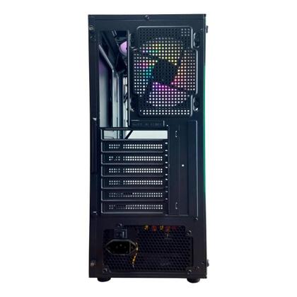Imagem de Gabinete Gamer Hayom GB1792, Mid Tower, ATX, Lateral e frontal em Vidro Temperado, com Cooler Fan, Preto - GB1792