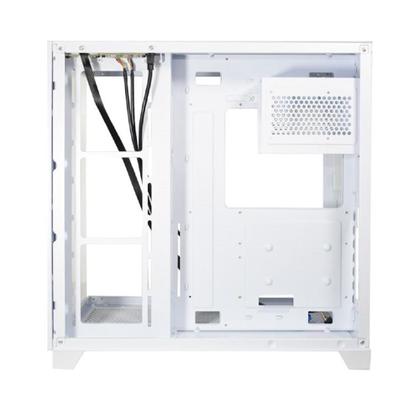 Imagem de Gabinete Gamer K-MEX Ghost Shark, Aquario, Mid Tower, Vidro Temperado, ATX, Sem Fonte, Sem Fan, Branco